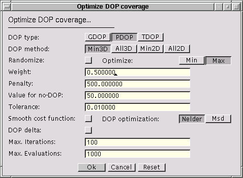 RadioTracer Dialog Box