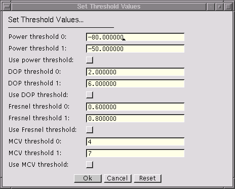 RadioTracer Dialog Box