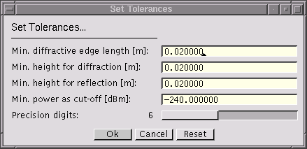 RadioTracer Dialog Box